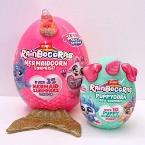 Zuru Rainbocorns Mermaidcorn + Puppycorn Over 35 Mermaid 10 Puppy Surprises Lot